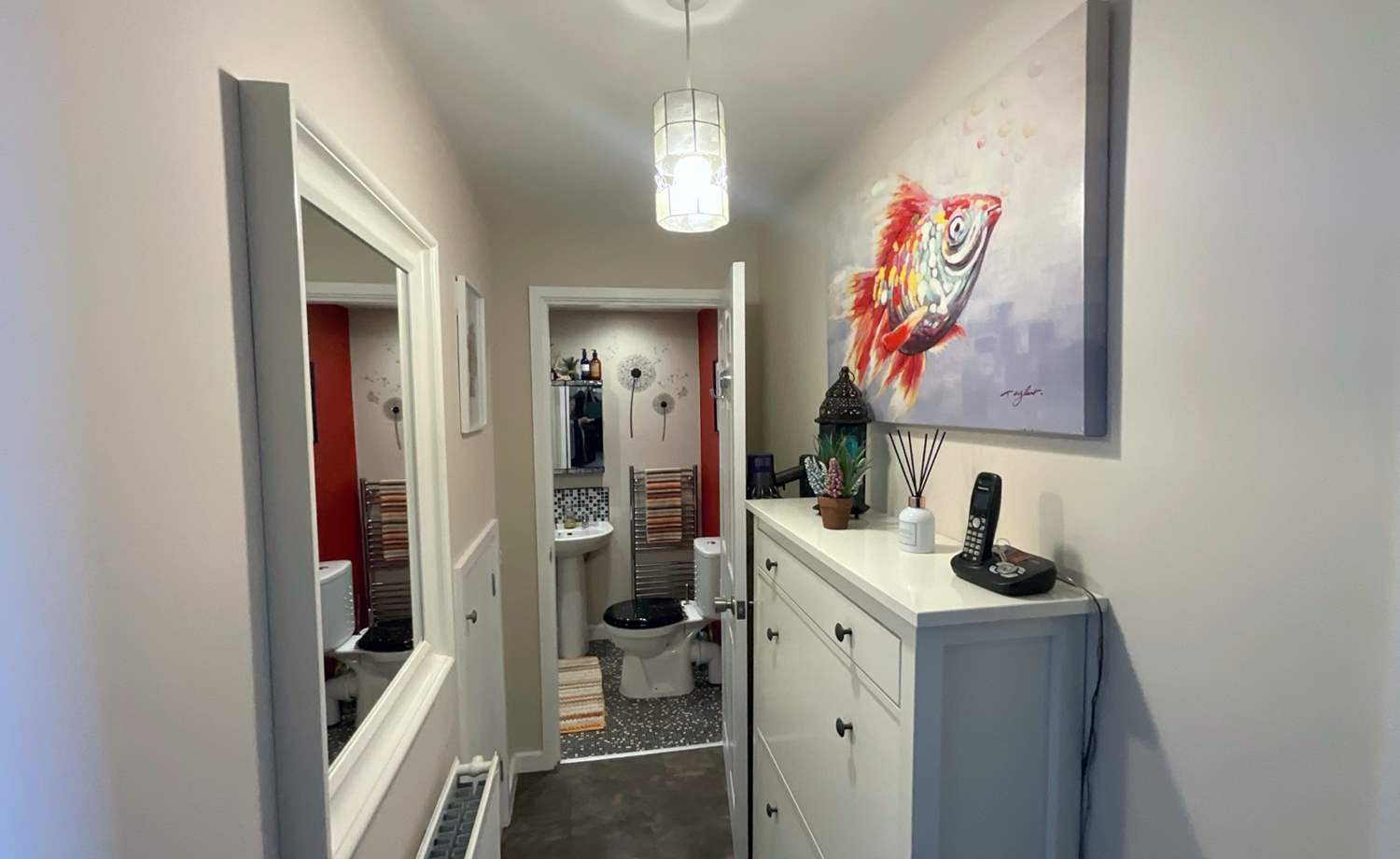 downstairs shower room