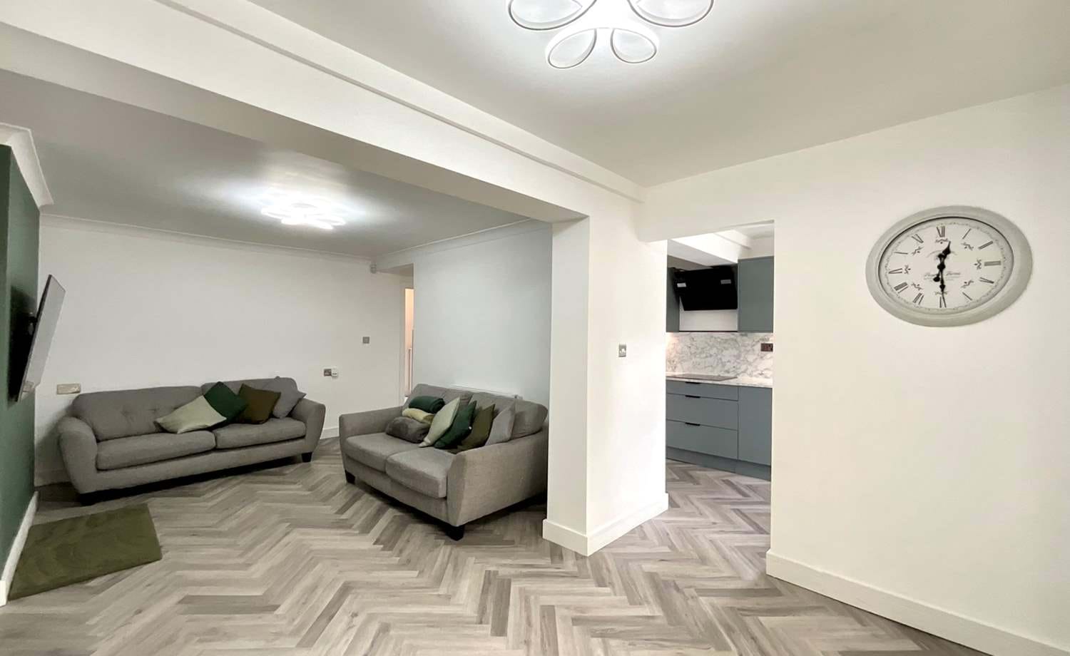 open plan living/dining