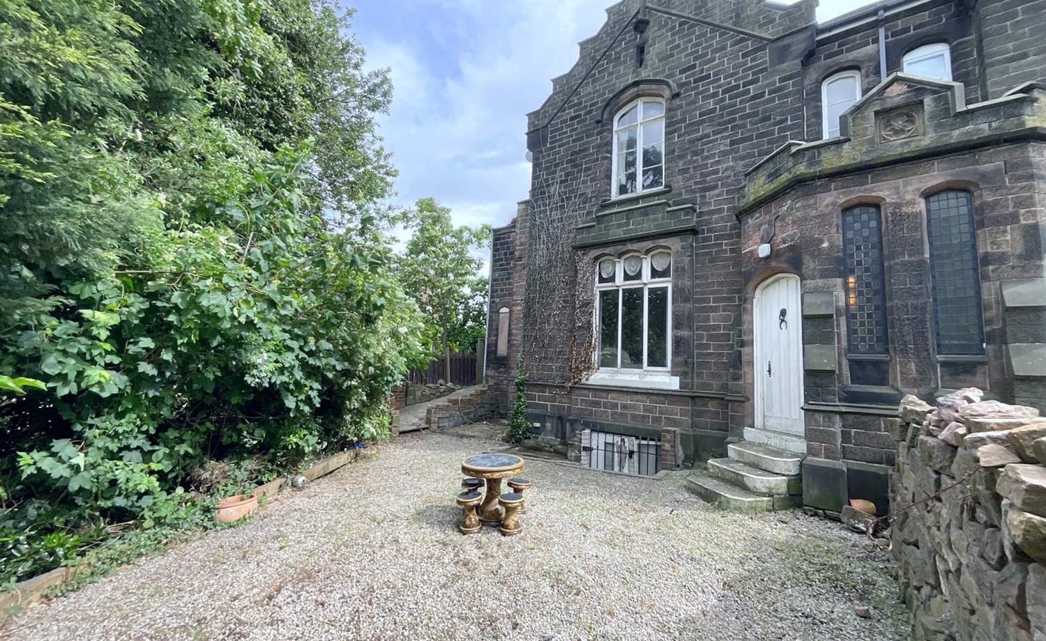 rear of property