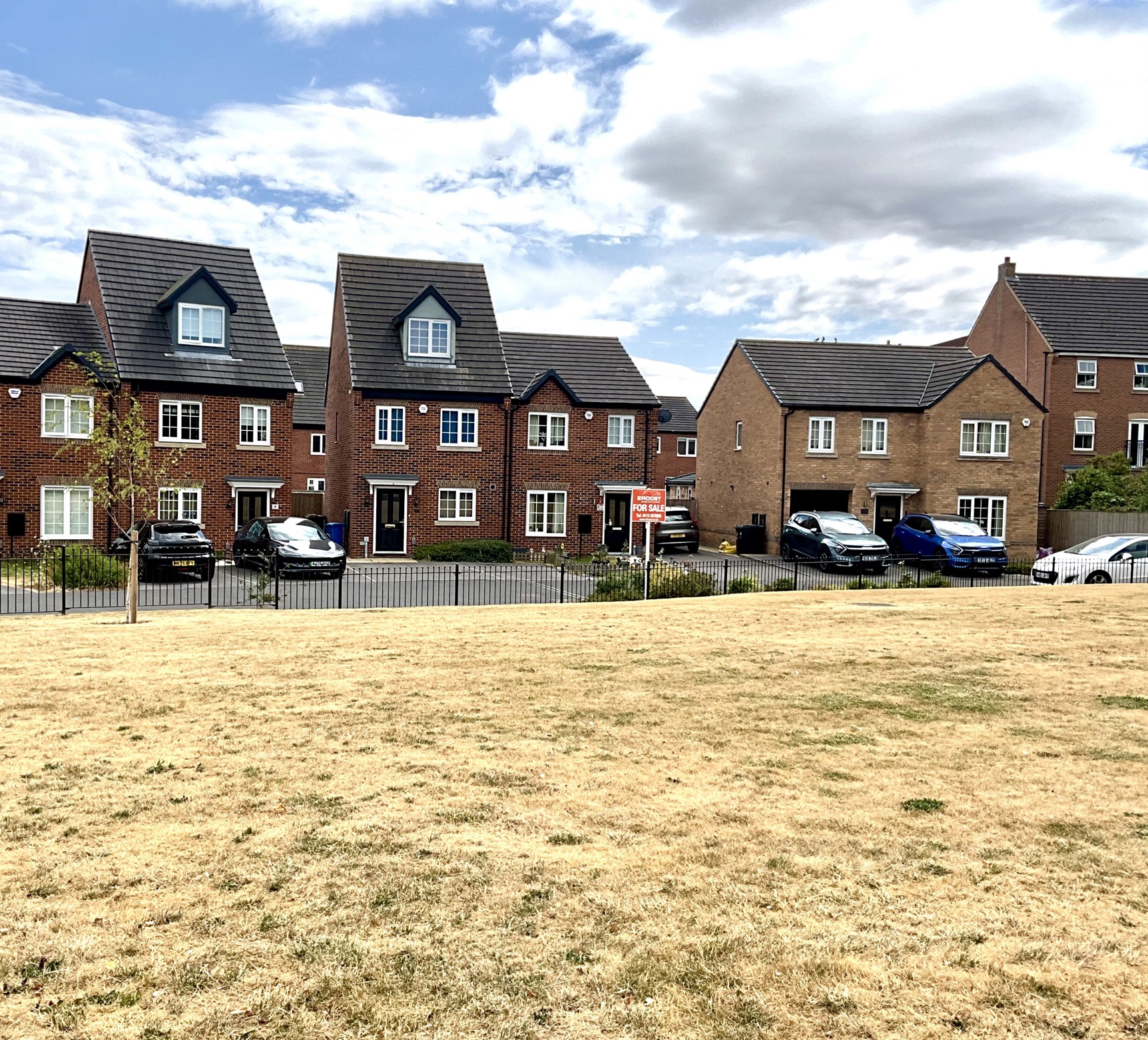 front of property