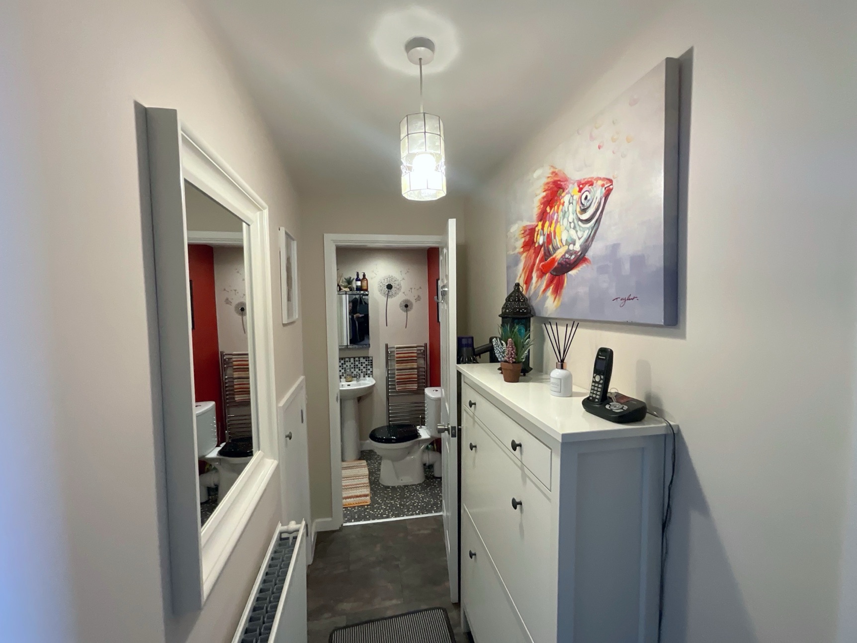 downstairs shower room
