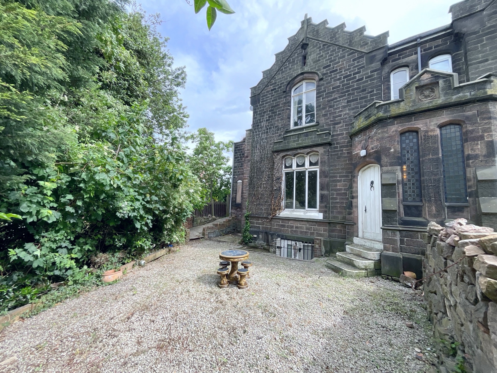 rear of property
